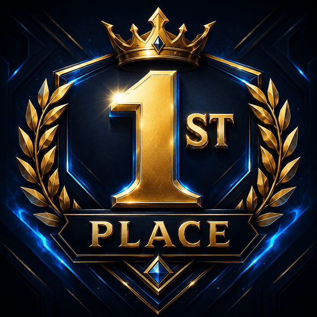 First place podium badge
